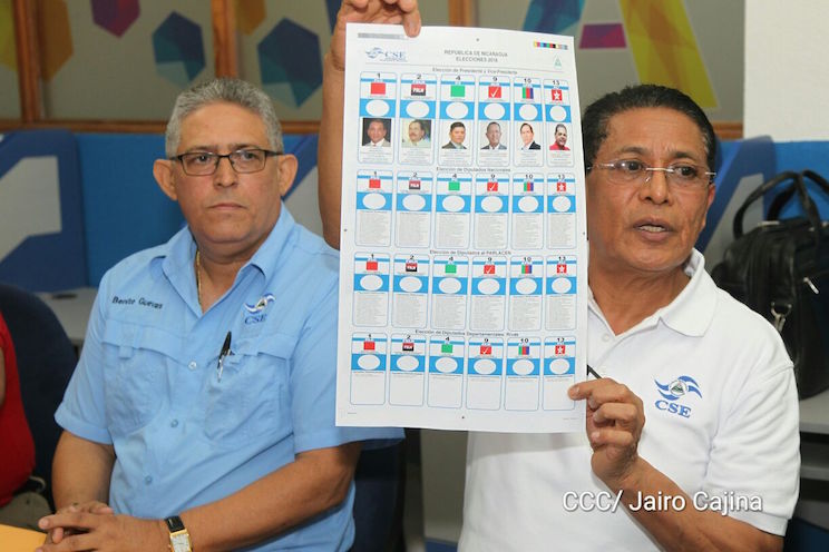 Partidos políticos aprueban diseño de boleta electoral