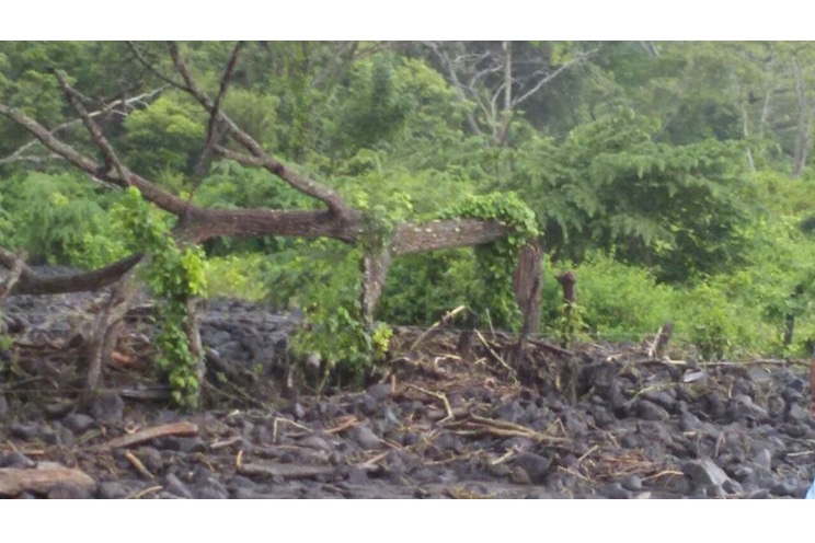 INETER informa de deslave en Ometepe 