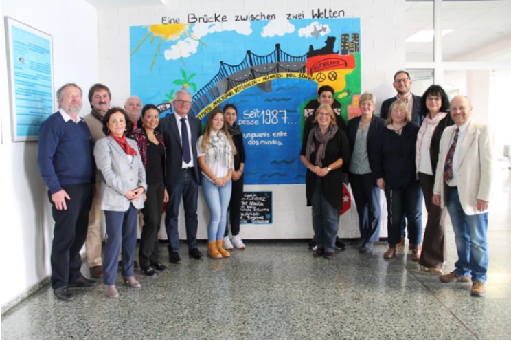 Colegio Heinrich-Böll entrelazado en amor y solidaridad con el Instituto Nacional Diriangén de Diriamba