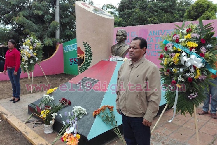 Rinden honores al Comandante Pedro Arauz a 39 años de su tránsito a otro plano de vida