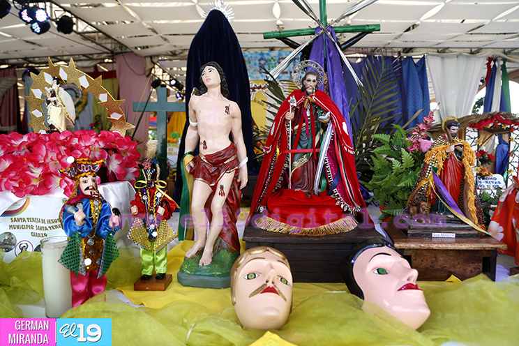 Exposición de Nuestros Santos Patronos se vive en el corazón del pueblo nicaragüense