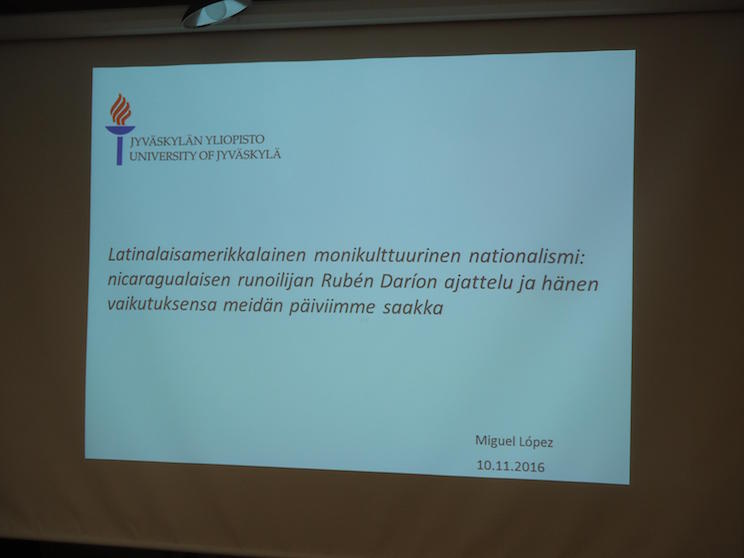 La Universidad de Jyväskylä, en Finlandia, rinde homenaje a Rubén Darío