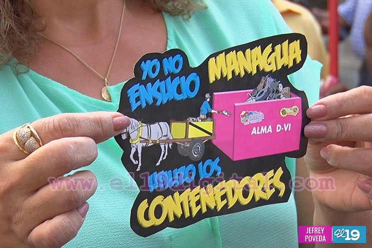 ALMA lanza campaña “Yo no ensucio Managua, utilizo los contenedores”