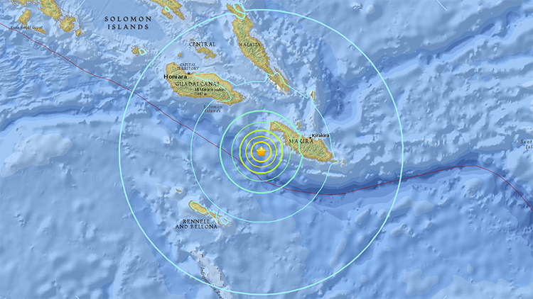Islas Salomón: Un nuevo terremoto de 6.9 sacude región del Pacífico