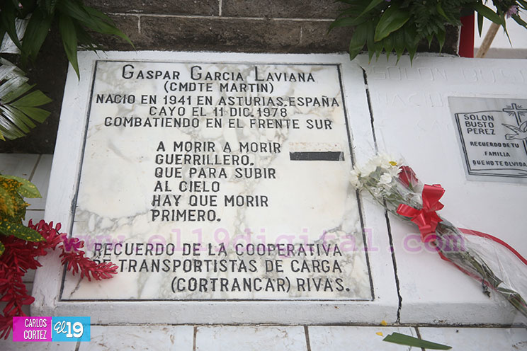 Rivenses reconocen legado del Cura Guerrillero, Comandante Gaspar García Laviana