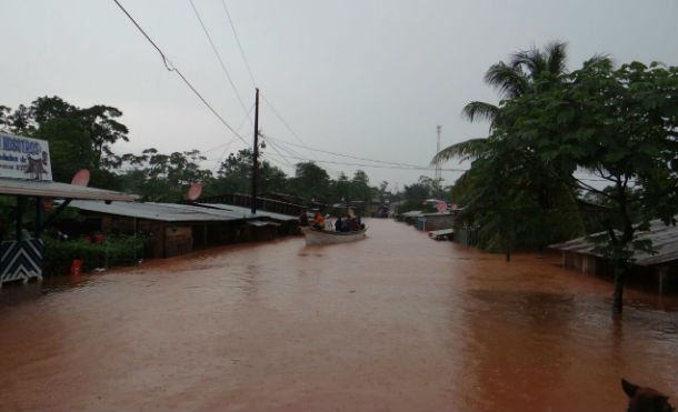 Lluvias dejan 135 familias afectadas en el Caribe Sur