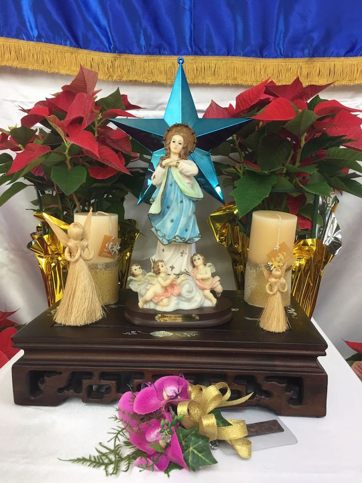 Embajada de Nicaragua en Taiwán celebra con fervor a la Purísima Inmaculada Concepción de María