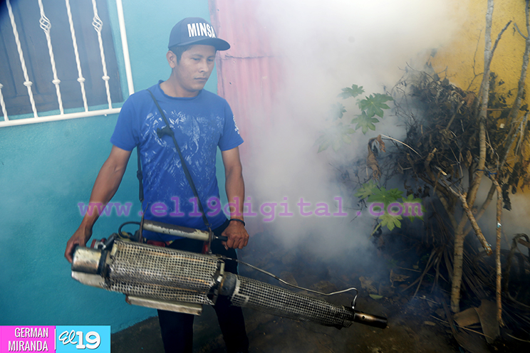 Pobladores del barrio Farabundo Martí le ponen un alto a los mosquitos