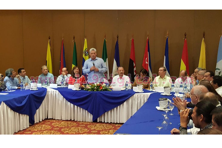 Vicepresidente de Cuba sostiene encuentro con grupo de trabajo del Foro de Sao Paulo