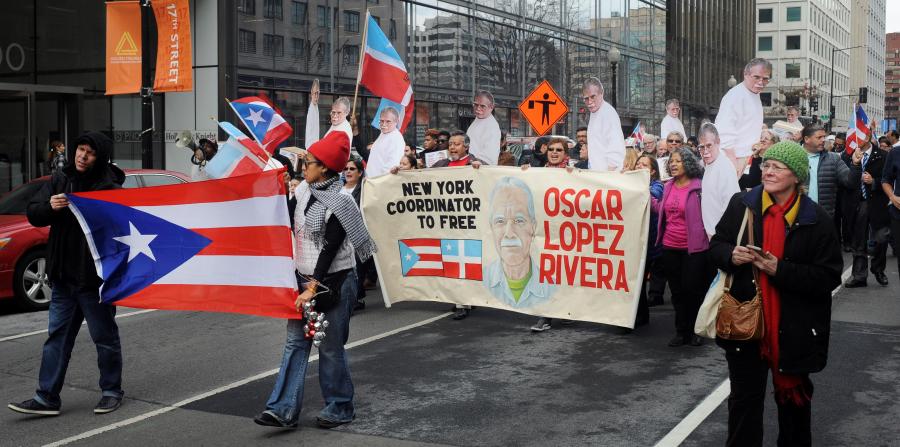 Manifestantes reclaman a Obama la liberación de Oscar López Rivera
