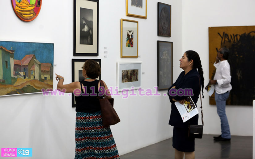Amplían obras de artistas nicaragüenses en exposición permanente en el Palacio de la Cultura  