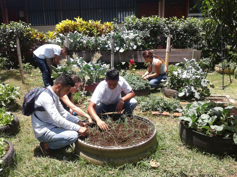 Estudiantes del Inatec aprenden técnicas para cultivos orgánicos