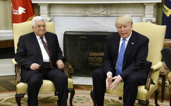 Trump recibe a presidente de Palestina en Casa Blanca