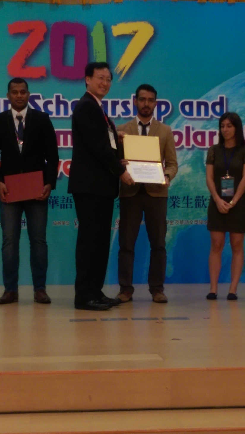 Alumno nicaragüense galardonado en Taipei