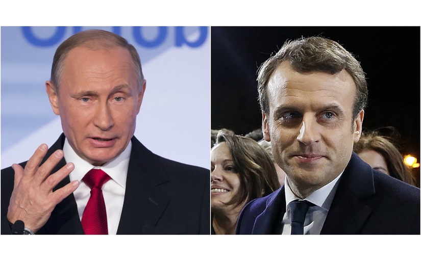 Putin mantiene su primera conversación telefónica con Macron