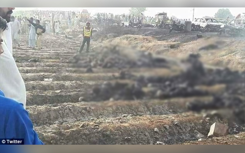 Más de 140 muertos tras incendiarse camión cisterna en Pakistán