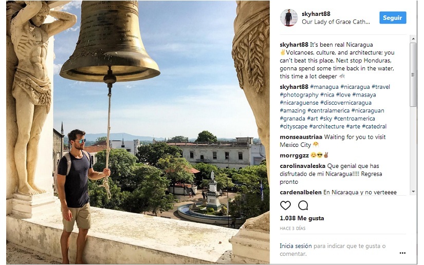Skyler Hart, de Grey's Anatomy, disfruta de las bellezas de León