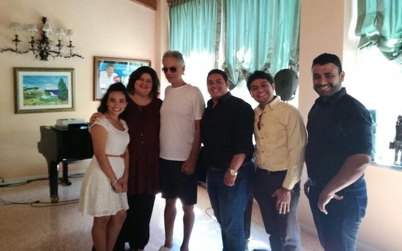 Alumnos de la Fundación Incanto conocen a Andrea Bocelli en Italia (+FOTOS y VIDEO)