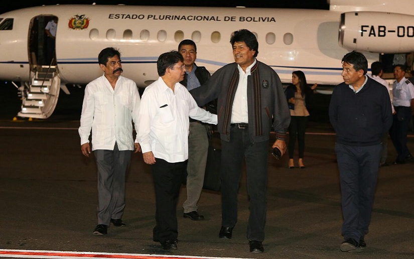 Evo Morales llega a Nicaragua para participar en el 38/19