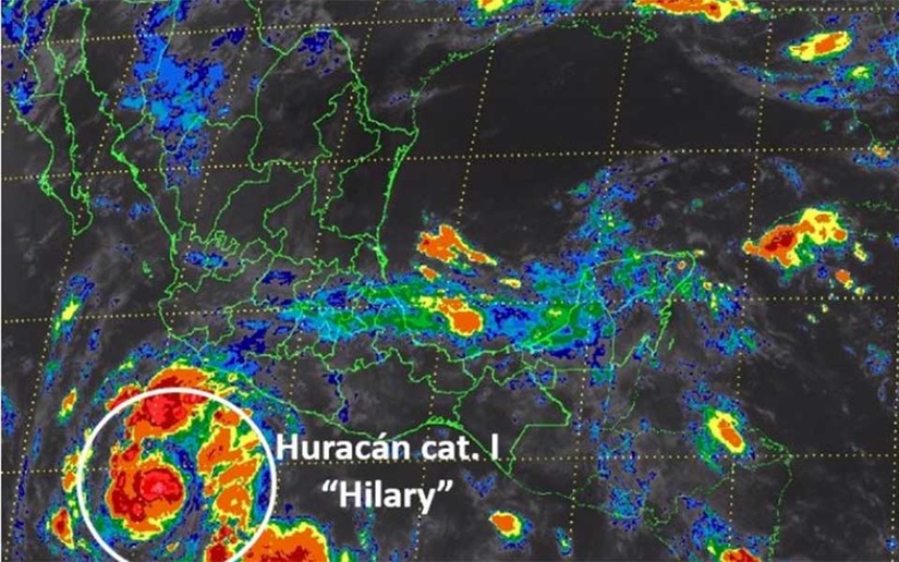Huracán Hilary provoca tormentas en México