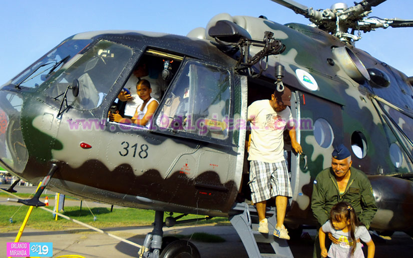 Capitalinos participan en exposición estática del Ejército de Nicaragua