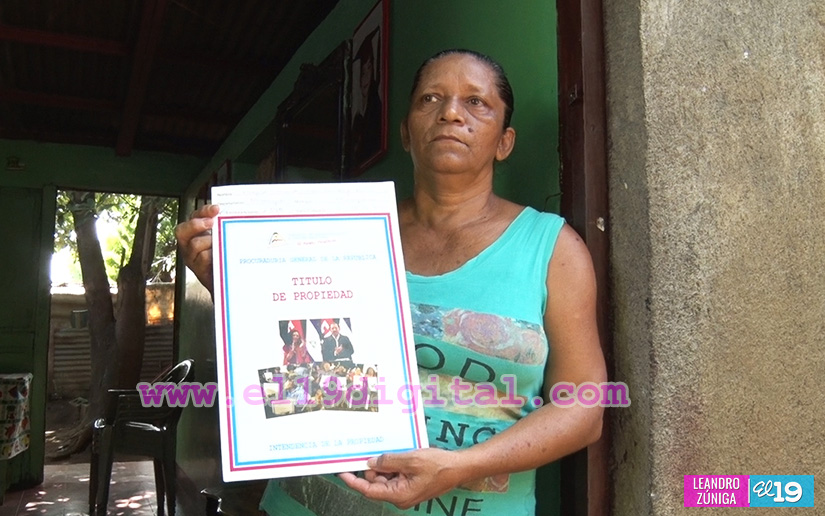 Programa de titulación sigue llevando paz y tranquilidad a las familias nicaragüenses