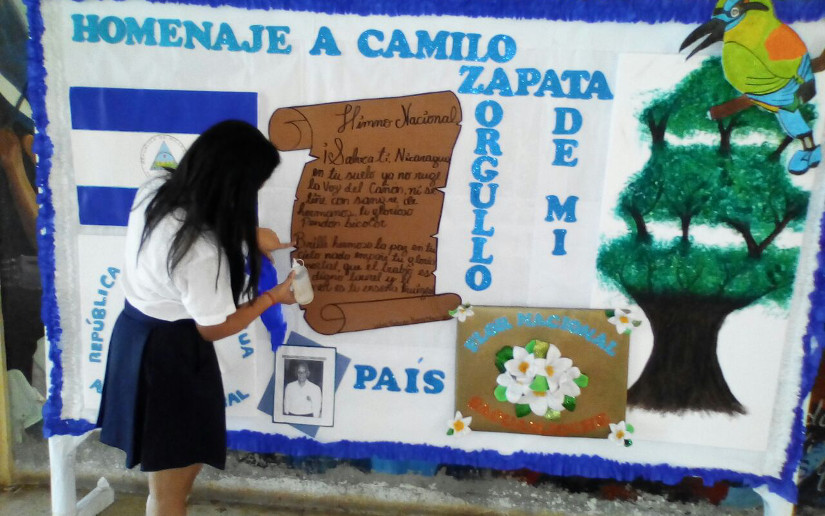 Estudiantes inician homenajes a la Patria decorando sus colegios