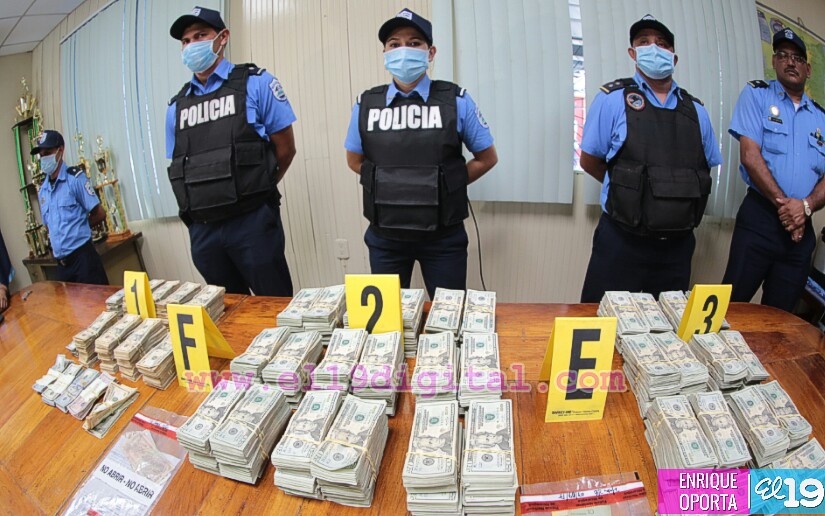 Policía Nacional incauta 387 mil 668 dólares a pareja hondureña