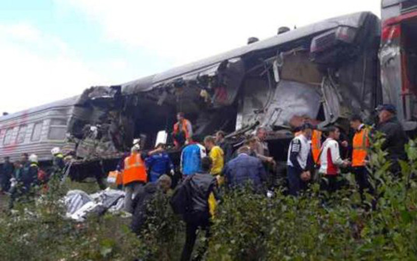 Choque ferroviario en Rusia deja 17 personas heridas