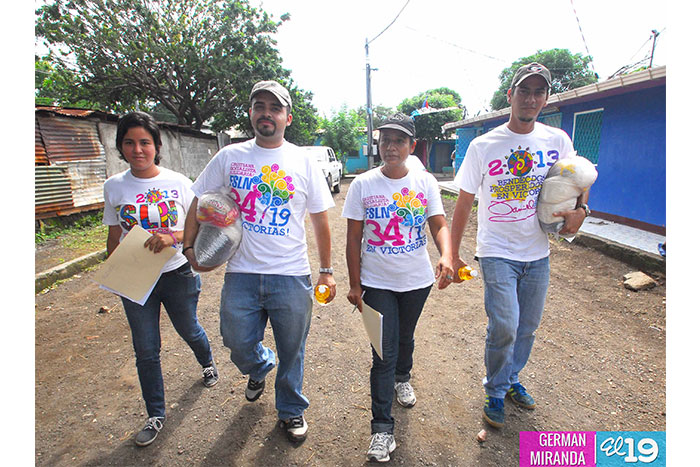 Promotoría Solidaria entrega paquetes alimentarios en barrios de la capital