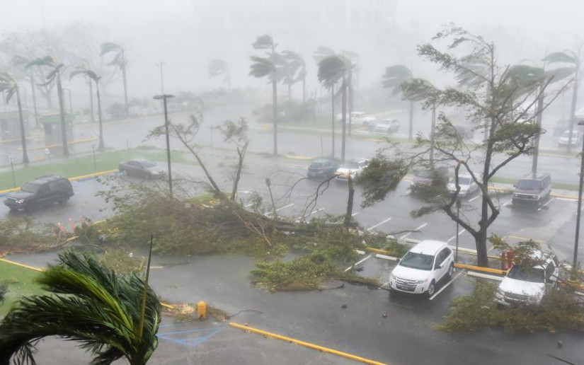 El huracán María azota a Puerto Rico