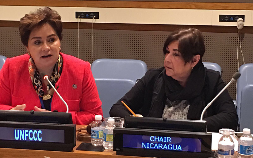 Nicaragua preside importante reunión con la Secretaria Ejecutiva de Convención Marco de ONU para el Cambio Climático