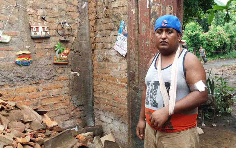 Colapso de una vivienda deja siete persona lesionadas en León