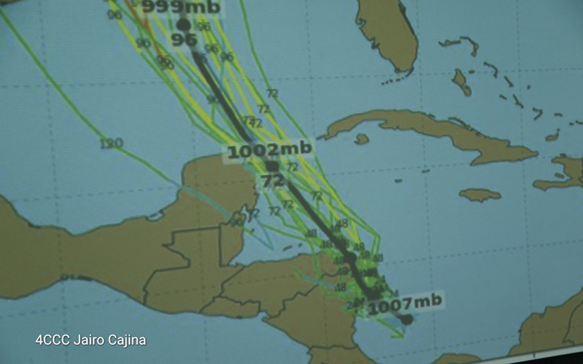 Nicaragua decreta alerta amarilla por depresión tropical 16