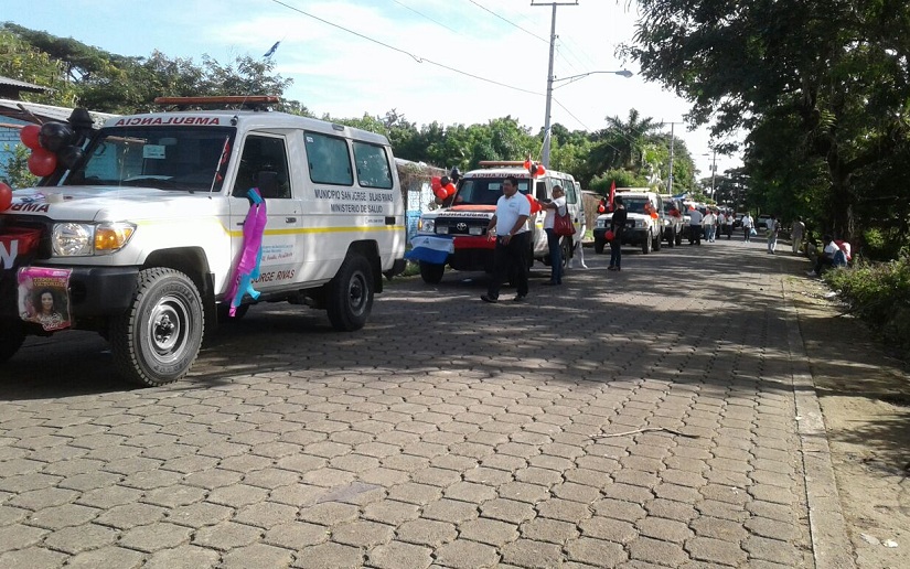 Llegan 10 ambulancias nuevas a Rivas