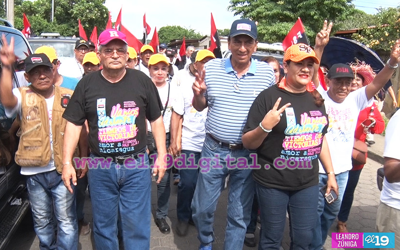 Ciudad Sandino protagoniza “Caminata de la Esperanza” en respaldo a Candidat@s del FSLN