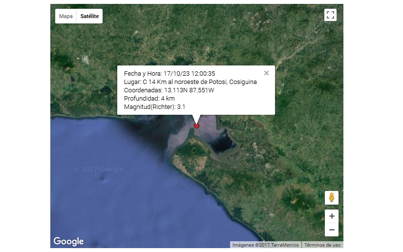 Gobierno vigilante de enjambre sísmico en Golfo de Fonseca