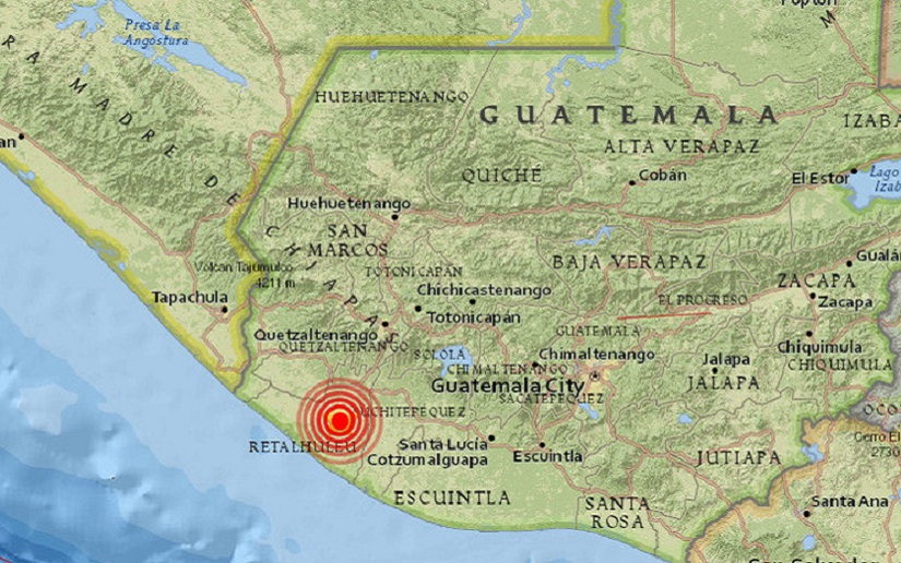 Guatemala: Se produce un terremoto de magnitud 5,1