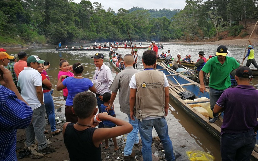 Misión OEA acompaña distribución de material electoral en Nicaragua