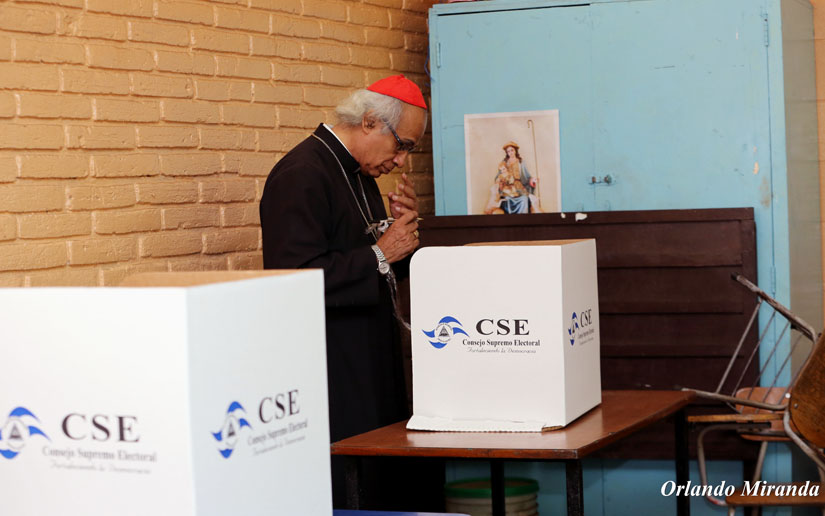 Cardenal Brenes: Con elecciones podemos ser verdaderos constructores de la paz y la reconciliación