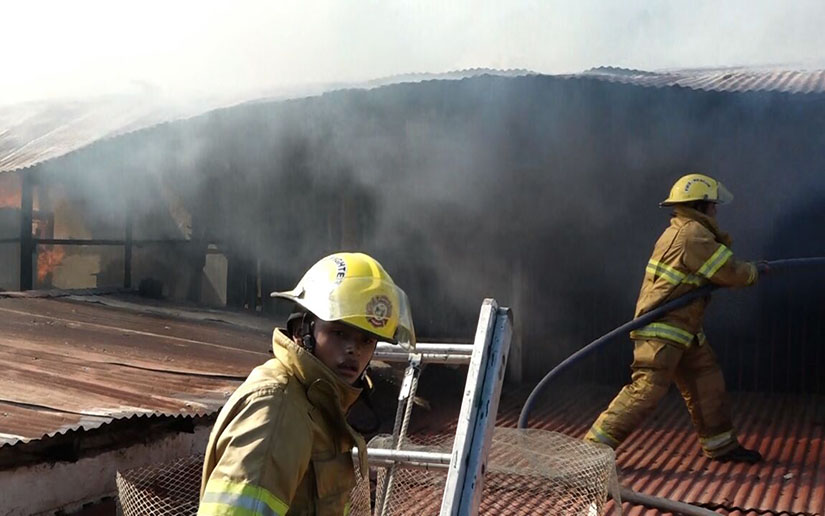Un posible cortocircuito provoca incendio parcial en una vivienda de la ciudad de Rivas