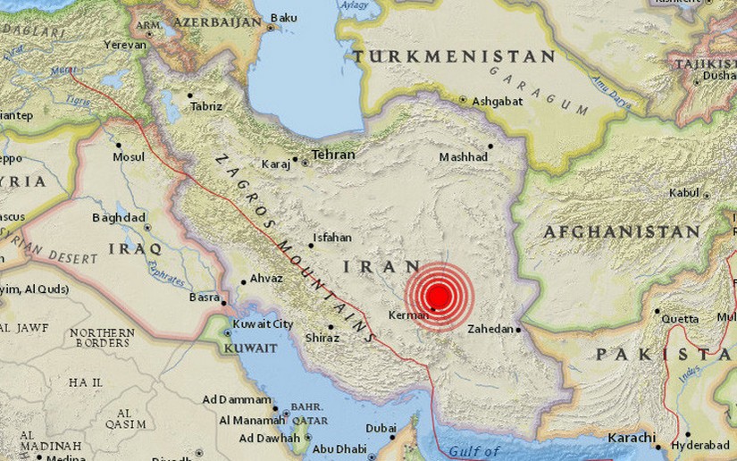 Dos fuertes terremotos casi simultáneos en Irán