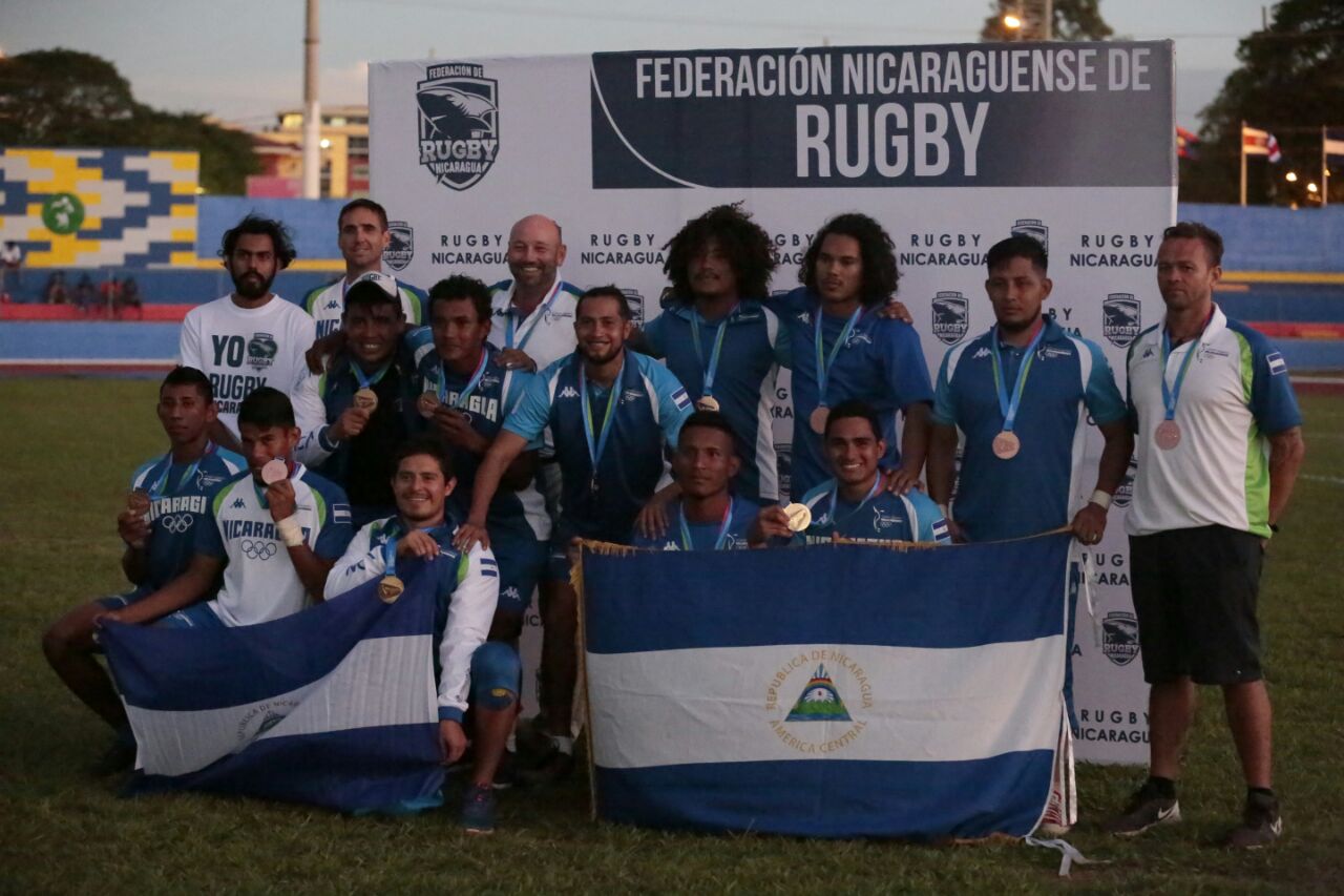 Nicaragua vence a El Salvador en el Rugby y gana bronce
