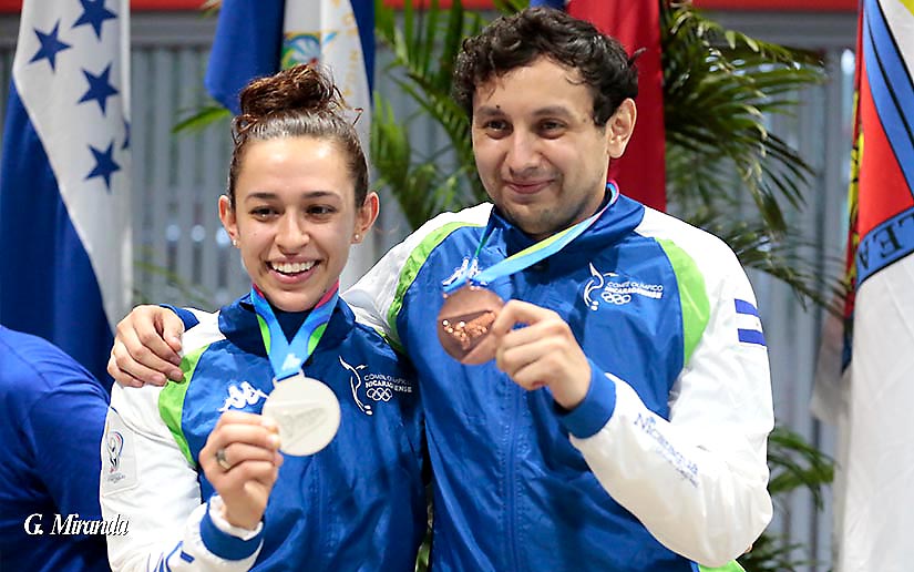 Nicaragua gana medalla de plata y bronce en Esgrima