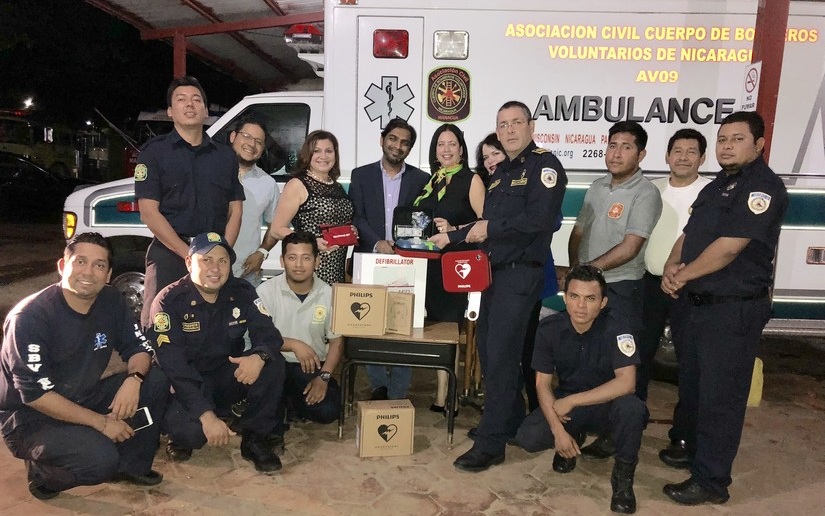 Entregan equipos desfibriladores al Cuerpo de Bomberos Voluntarios