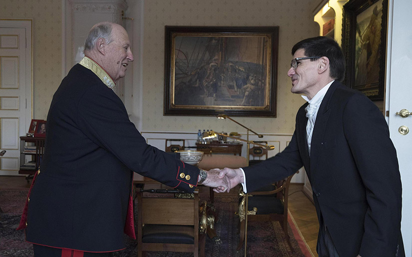 Embajador de Nicaragua presenta Cartas Credenciales al rey Harald V de Noruega