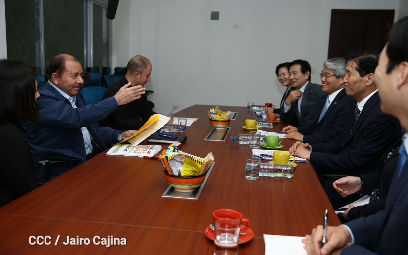 Presidente Daniel se reúne con delegación del Grupo Amistad Parlamentaria Corea-Nicaragua