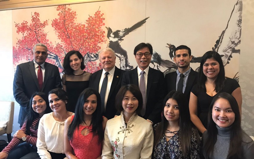Embajada de Nicaragua en Taiwán recibe al director de CATO