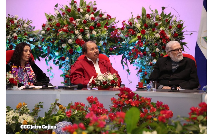 Daniel y Rosario presidieron homenaje al General Sandino