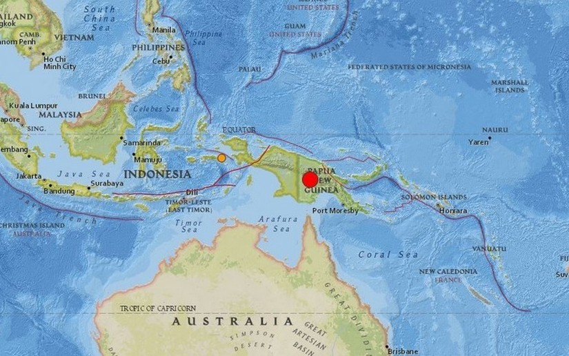 Un terremoto de magnitud 7,5 sacude Papúa Nueva Guinea